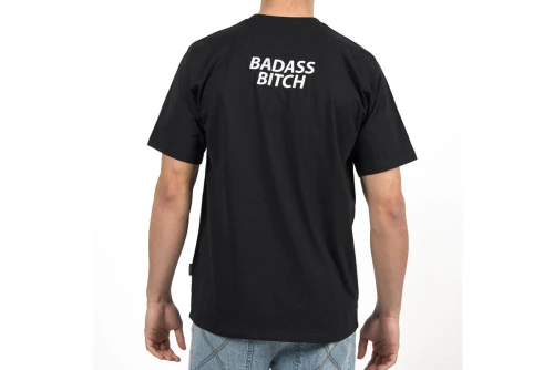 Bee Unusual Badass Bitch Embroidered Relaxed T-Shirt Ανδρικό (AT-260222)