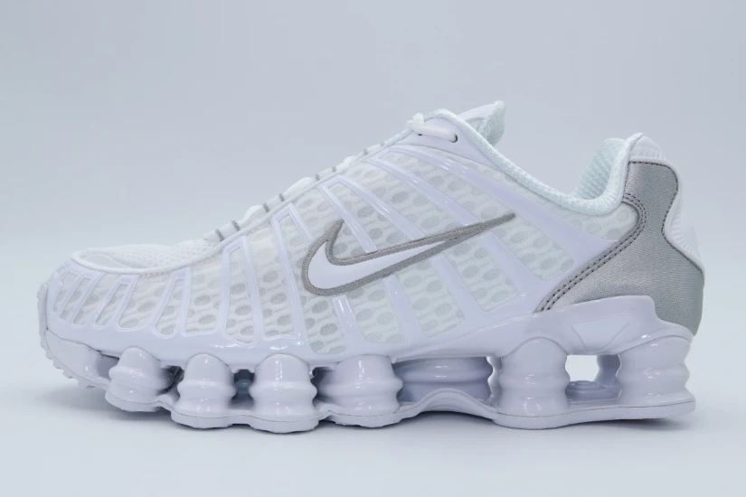 Nike Shox TL Ανδρικά Sneakers Λευκά, Ασημί