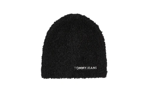 Tommy Jeans Linear Logo Teddy Beanie Σκουφάκι Χειμερινό (AW0AW17058 BDS)