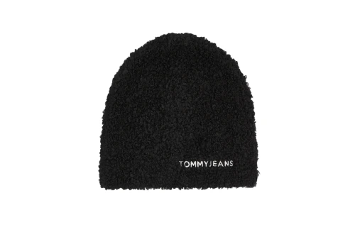Tommy Jeans Linear Logo Teddy Beanie Σκουφάκι Χειμερινό (AW0AW17058 BDS)