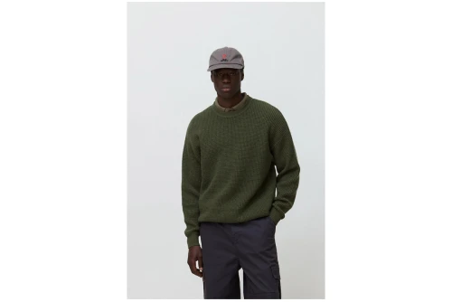 Blue Banana Waffle Knitted Πουλόβερ Ανδρικό (AW26MG029WFEGR06)