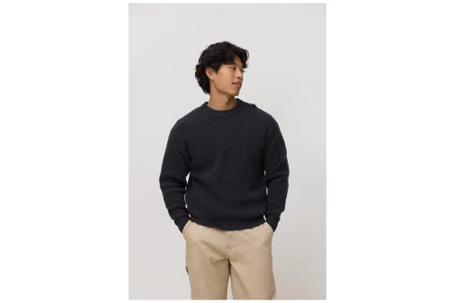 Blue Banana Waffle Knitted Πουλόβερ Ανδρικό (AW26MG029WFEGY01)