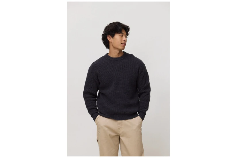 Blue Banana Waffle Knitted Πουλόβερ Ανδρικό (AW26MG029WFEGY01)