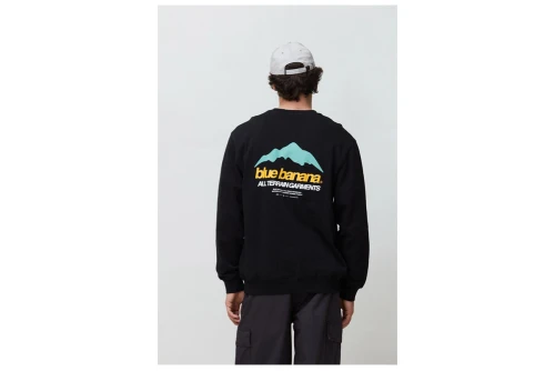 Blue Banana Mountain Μπλούζα Με Λαιμόκοψη Ανδρική (AW26UG021MNTBK00)
