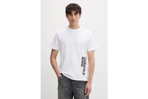 Karl Lagerfeld Vertical Logo T-Shirt Ανδρικό (B2M17047 100)