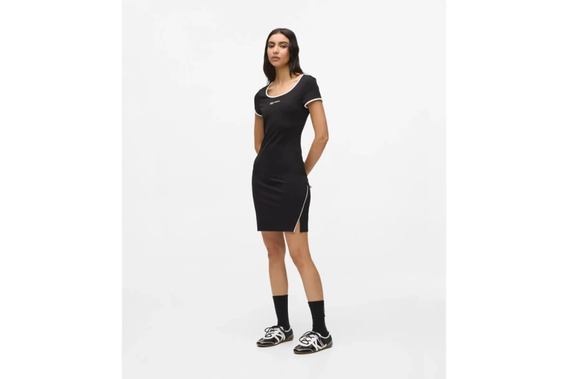 Karl Lagerfeld Fitted Γυναικείο Mini Φόρεμα Μαύρο