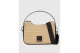 Karl Lagerfeld Logo Woven Raffia Mini Hobo Γυναικεία Τσάντα Ώμου-Χειρός Μπεζ, Μαύρη