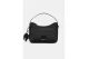 Karl Lagerfeld Logo Woven Raffia Mini Hobo Γυναικεία Τσάντα Ώμου-Χειρός Μαύρη