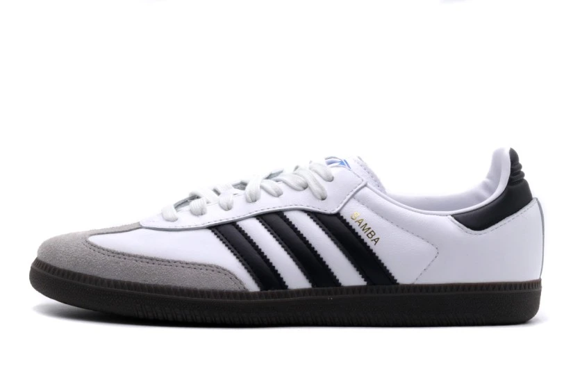 Adidas Originals Samba OG Unisex Sneakers Λευκό, Γκρι, Μαύρο