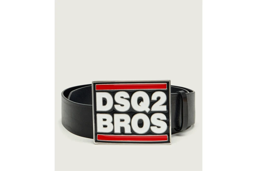 Dsquared2 Ανδρική Casual Ζώνη Μαύρη, Κόκκινη, Λευκή