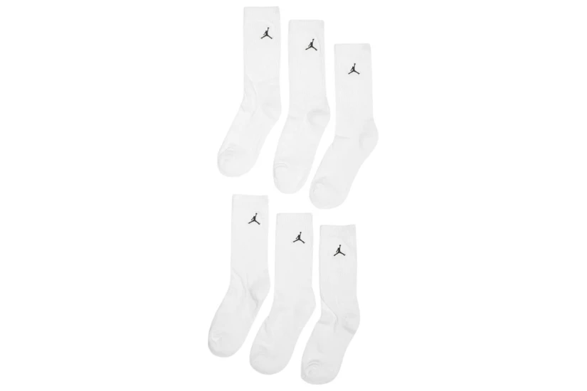 Jordan Everyday Essentials Κάλτσες μέχρι τη Γάμπα Λευκές 6 Ζευγάρια