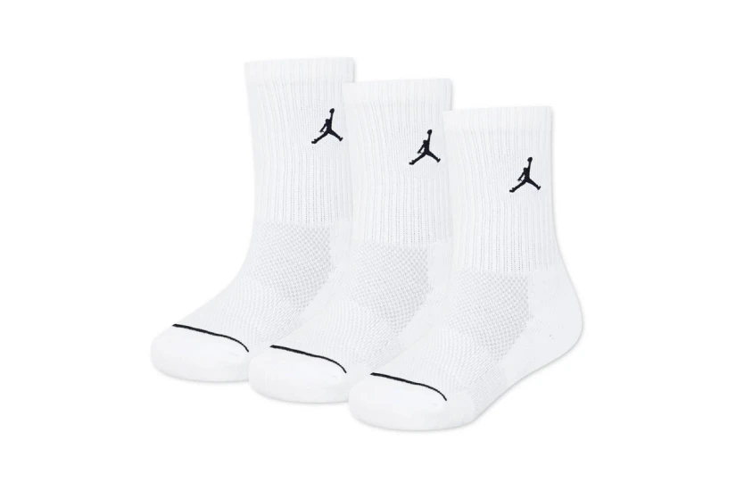 Jordan Dri-FIT Everyday Elevated Κάλτσες Ψηλές Λευκές 3 Ζευγάρια