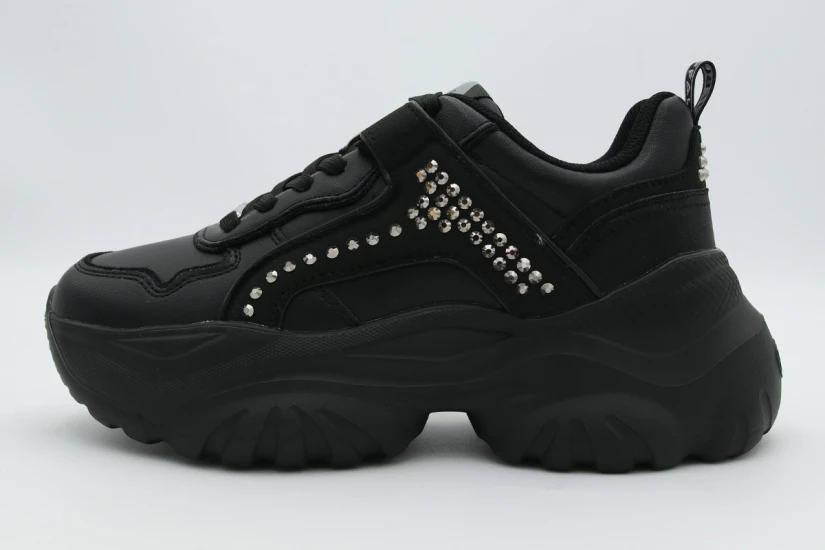 Buffalo Bliss Punk Γυναικεία Sneakers Μαύρα