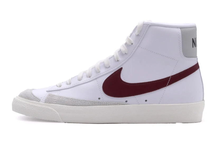 Nike Blazer Mid '77 Vintage Ανδρικά Sneakers Λευκά, Μπορντό