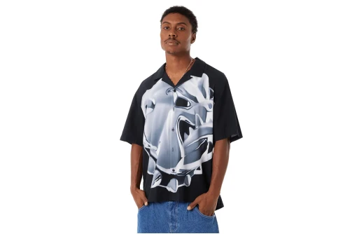Huf Big Dawg S-S Resort Πουκάμισο Κοντομάνικο Ανδρικό (BU00231 BLACK)