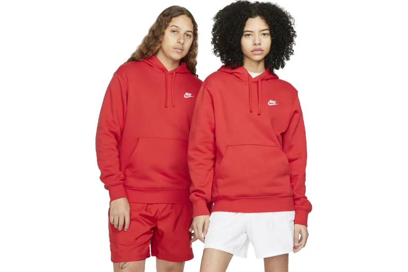 Nike Sportswear Club Fleece Ανδρικό Φούτερ Με Κουκούλα Κόκκινο