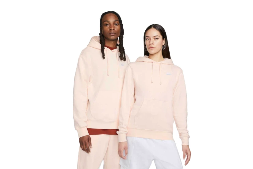 Nike Sportswear Club Fleece Ανδρικό Φούτερ Με Κουκούλα Ροζ