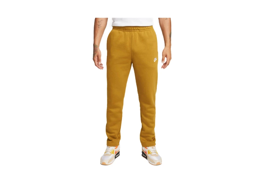 Nike Sportswear Club Fleece Ανδρικό Παντελόνι Φόρμας Μουσταρδί