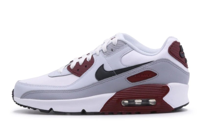 Nike Air Max 90 LTR Παιδικά Sneakers Λευκά, Γκρι, Μαύρα, Μπορντό