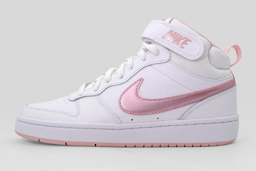 Nike Court Borough Mid 2 Sneakers Λευκά, Ροζ