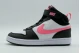 Nike Court Borough Mid 2 Παιδικά Sneakers Μαύρα, Ροζ, Λευκά