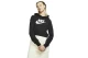 Nike Sportswear Essential Γυναικείο Cropped Φούτερ με Κουκούλα Μαύρο