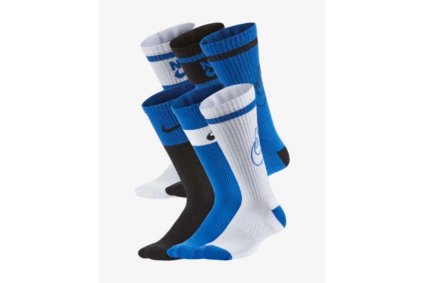Nike Dri-FIT Everyday Cushioned Ψηλές Κάλτσες Λευκές, Ρουά, Μαύρες 6 Ζευγάρια