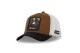 Capslab Mona Chica Trucker Καπέλο Snapback Μαύρο, Καφέ, Λευκό