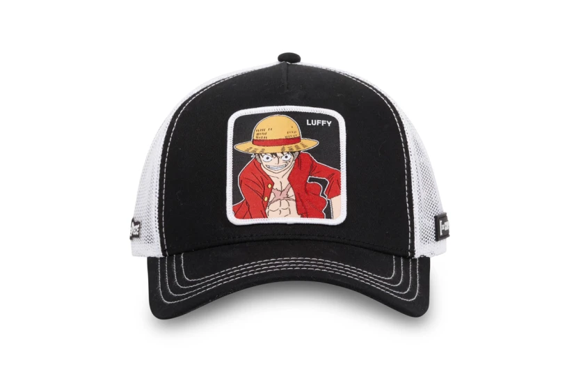 Capslab One Piece Luffy Trucker Καπέλο Snapback Μαύρο, Λευκό, Κόκκινο