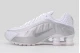 Nike Shox R4 Sneakers Λευκά, Ασημί