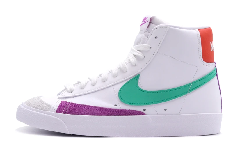 Nike Blazer Mid 77 Sneakers Λευκά, Πράσινα, Μωβ, Κόκκινα