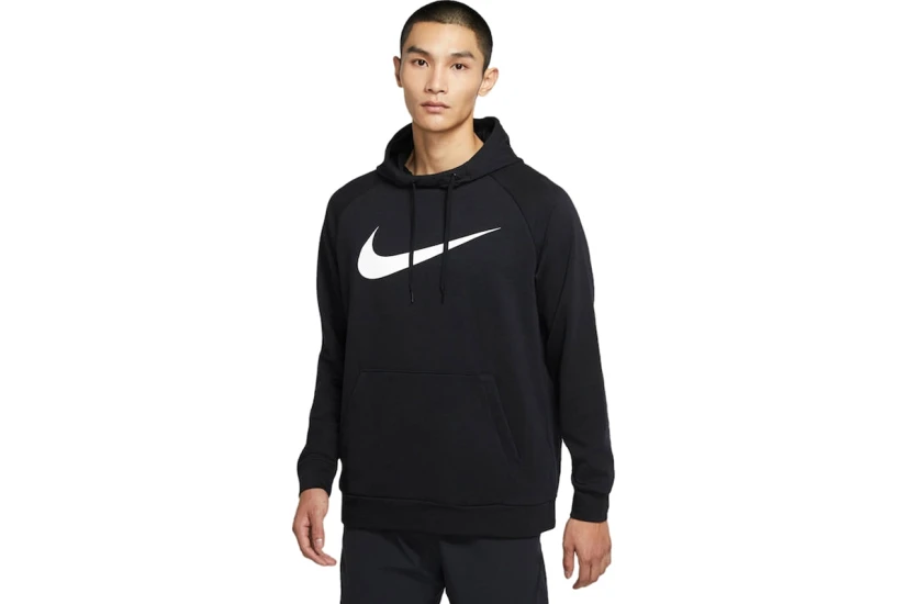 Nike Dry Graphic Dri-FIT Ανδρικό Φούτερ με Κουκούλα Μαύρο