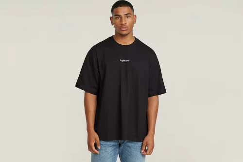 G-Star Center Chest Boxy R T-Shirt Ανδρικό (D24780-C336-6484 DK BLACK)