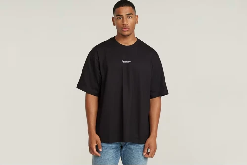 G-Star Center Chest Boxy R T-Shirt Ανδρικό (D24780-C336-6484 DK BLACK)