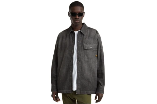 G-Star Boxy Fit Flap Pocket Shirt Πουκάμισο Μακρυμάνικο Ανδρικό (D25517-D540-G864 WORN IN OVERC)