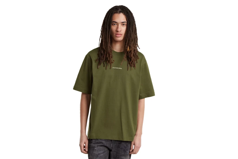 G-Star Center Chest Logo Ανδρικό Κοντομάνικο T-Shirt Χακί