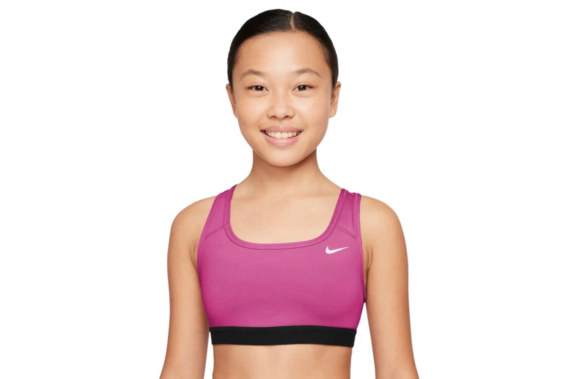 Nike Dri-FIT Swoosh Παιδικό Μπουστάκι Φούξια