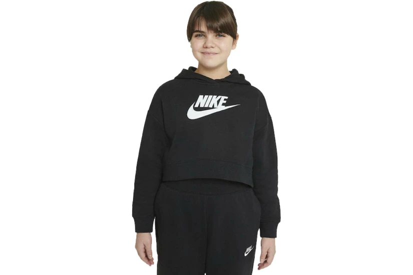 Nike Sportswear Club Παιδικό Φούτερ με Κουκούλα Μαύρο