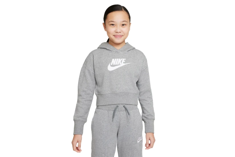 Nike Sportswear Club Παιδικό Φούτερ με Κουκούλα Γκρι