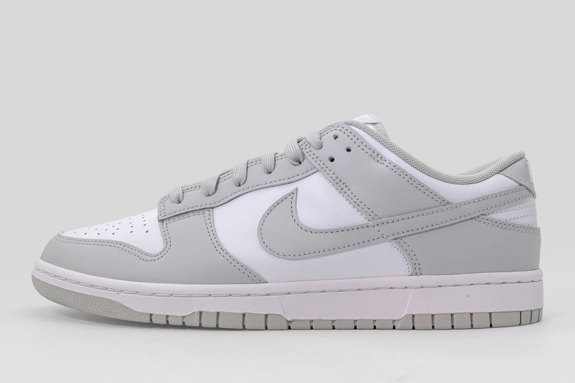 Nike Dunk Low Retro Ανδρικά Sneakers Λευκά, Γκρι Ανοιχτό