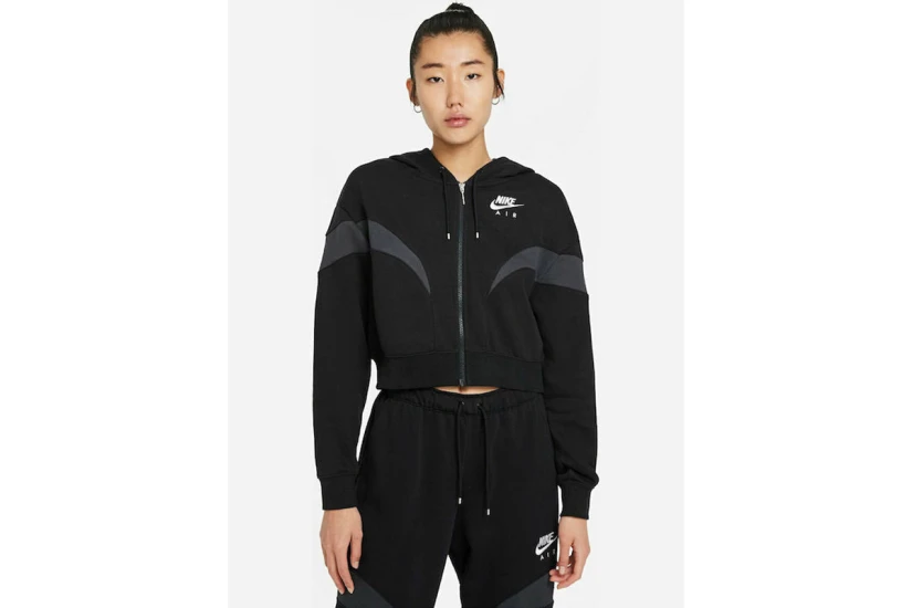 Nike Air Oversized Fleece Ζακέτα Βαμβακερή Γυναικεία (DD5447 010)