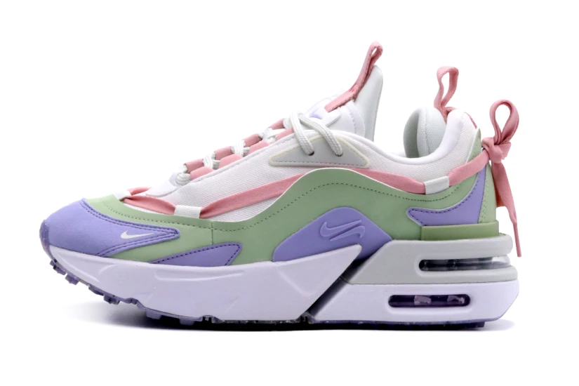 Nike Air Max Furyosa Γυναικεία Sneakers Λευκά, Λαχανί, Μωβ, Ροζ