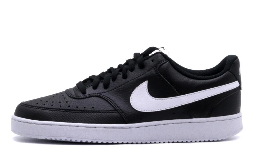Nike Court Vision Low Next Nature Ανδρικά Sneakers Μαύρα, Λευκά
