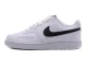Nike Court Vision Low Next Nature Γυναικεία Sneakers Λευκά, Μαύρα
