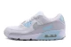 Nike Air Max 90 Γυναικεία Sneakers Λευκά, Γκρι Ανοιχτά, Σιέλ
