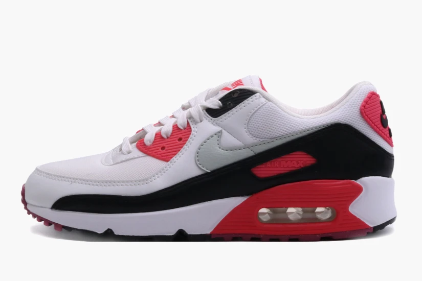 Nike Air Max 90 Γυναικεία Sneakers Λευκά, Μαύρα, Φούξια