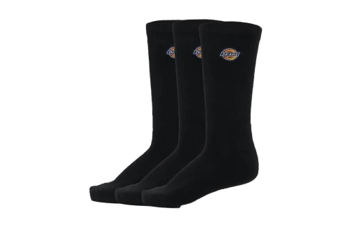 Dickies Valley Grove Κάλτσες Ψηλές 3 Ζευγάρια (DK0A4X82BLK1)