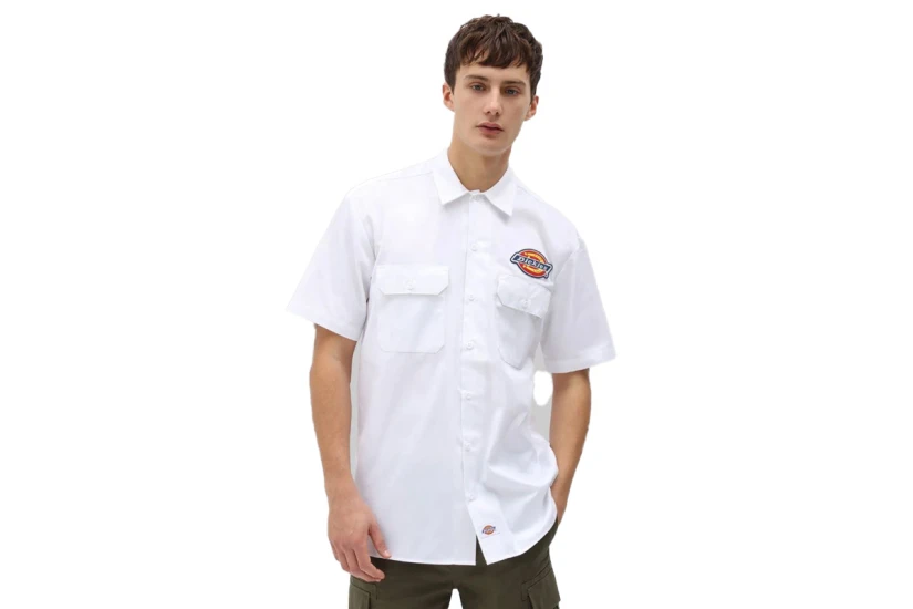 Dickies Clintondale Work Πουκάμισο Κοντομάνικο Ανδρικό (DK0A4XRRWHX1)