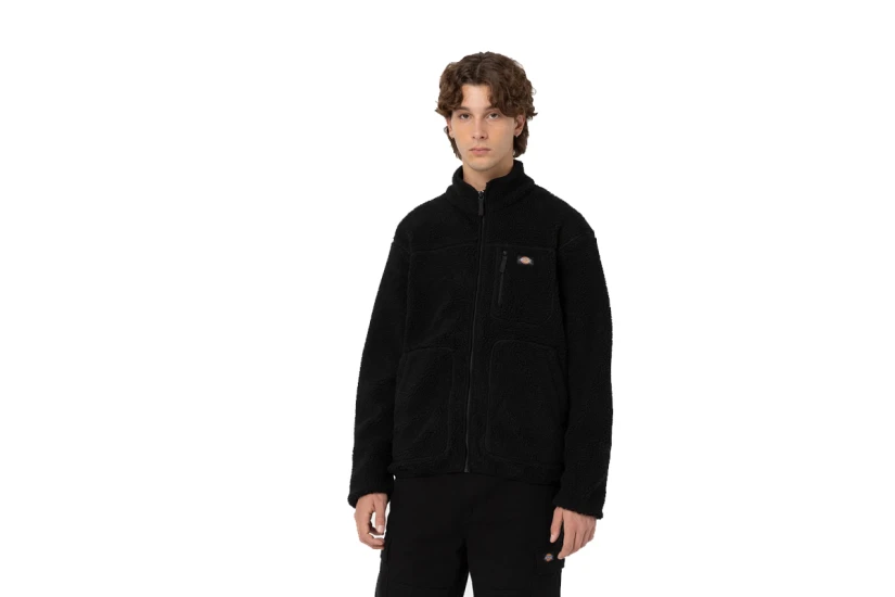 Dickies Mount Hope Fleece Ανδρικό Sherpa Μπουφάν Μαύρο