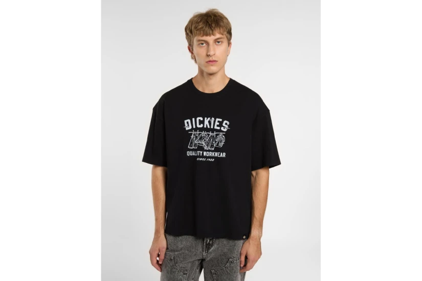 Dickies Laundry Boxy Ανδρικό Κοντομάνικο T-Shirt Μαύρο